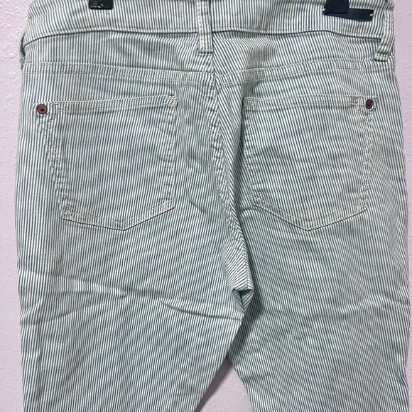 Pilcro by Anthropologie Green Striped Pants 28 - Picture 11 of 11